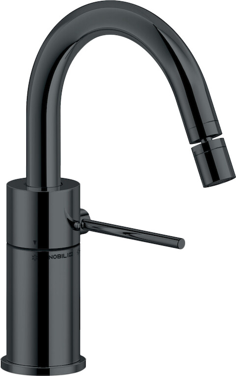 Смеситель для биде Nobili Velis без донного клапана глянцевый черный VE125139/3FLP