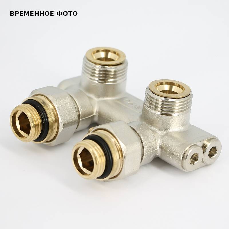 Узел радиаторный угловой перекрестный Pettinaroli 197N 3/4 EK x 3/4 EK 197N3301