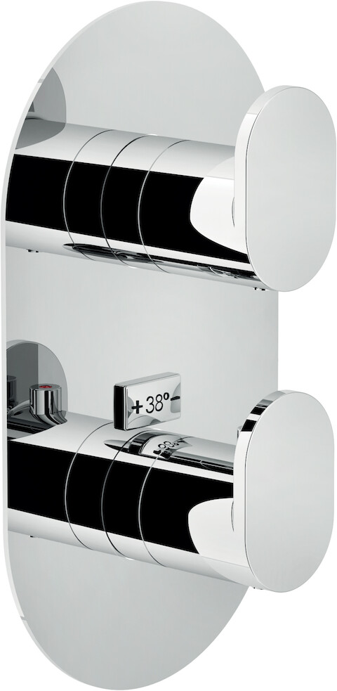 Смеситель для ванны термостатический UP внешняя часть хром UP94102CR