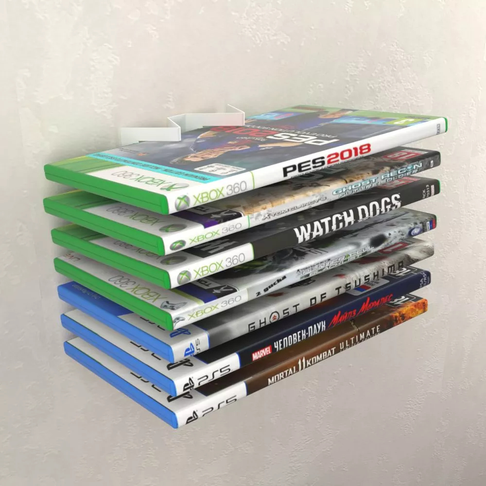 Подставка для хранения дисков Embodiment EMB-DH-W-W настенная белая EMB-DH-W-W