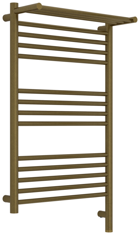 Полотенцесушитель электрический Сунержа Богема 3.1 с 1 полкой 800x500 мм МЭМ нижнее справа бронза состаренная 05-6007-8050
