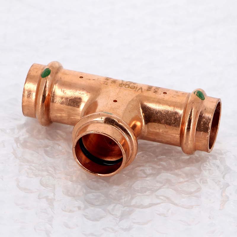 Тройник пресс медный Viega Profipress 22 мм 291969