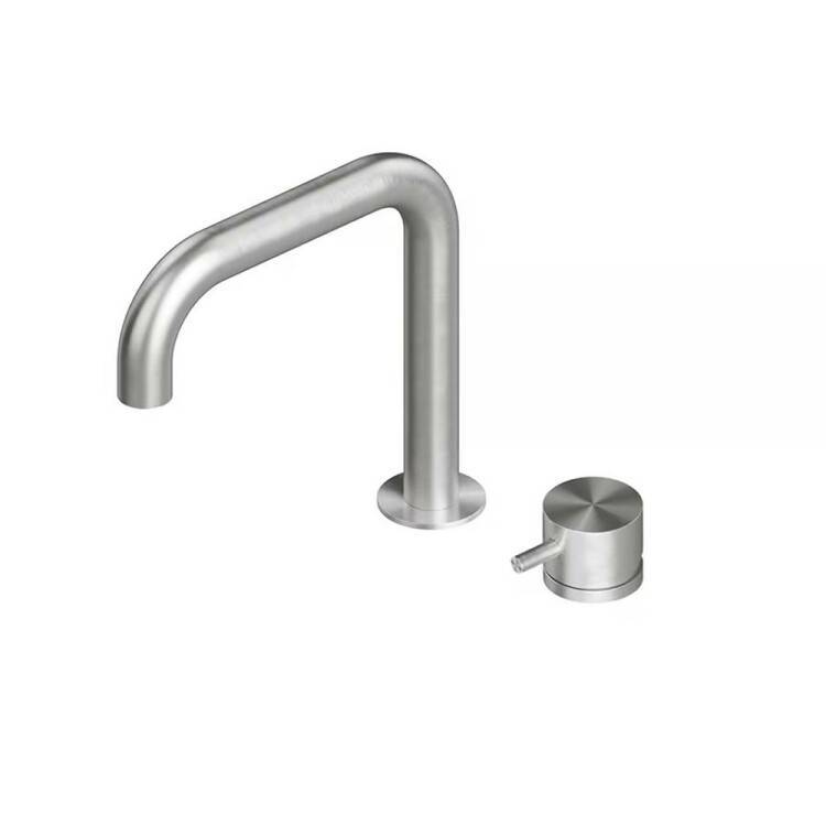 Смеситель для раковины Quadro Design Source сталь брашированная 1207AS