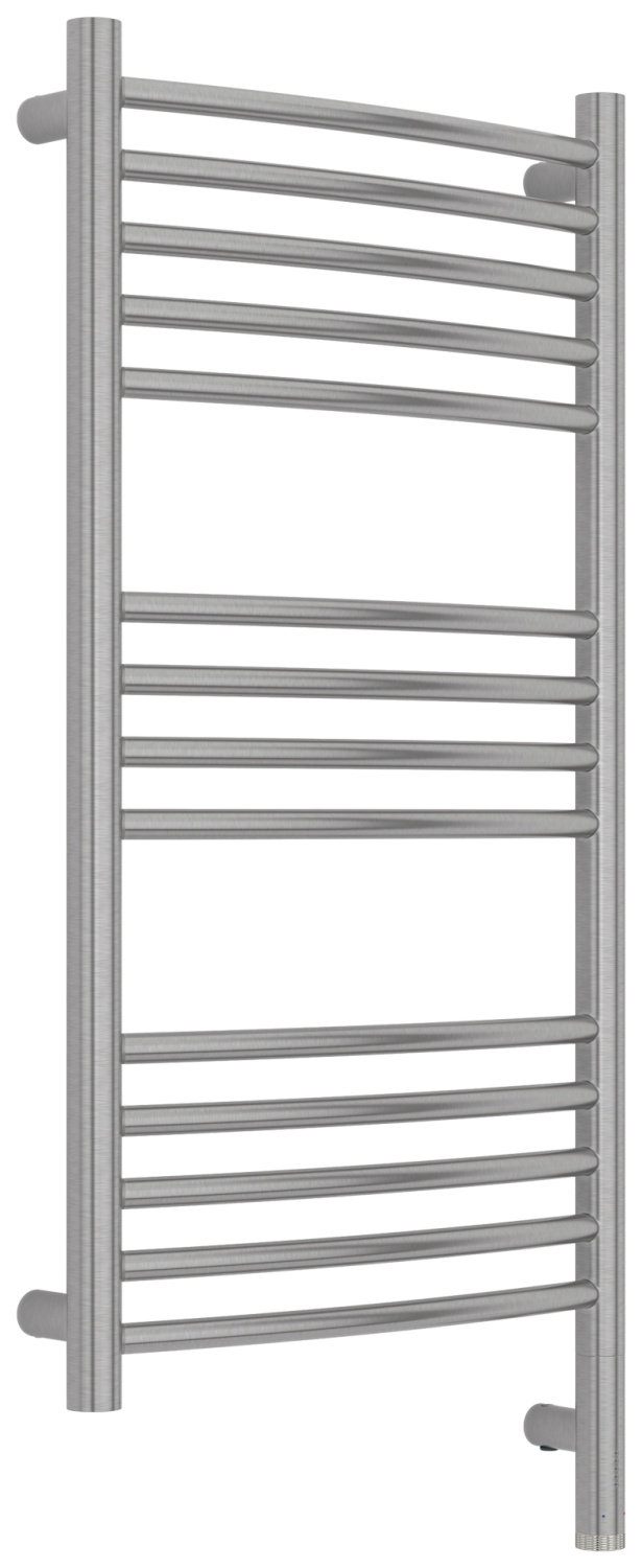 Полотенцесушитель электрический Сунержа Богема 3.1 выгнутая 40х80 см правое подключение сатин браш 071-6003-8040