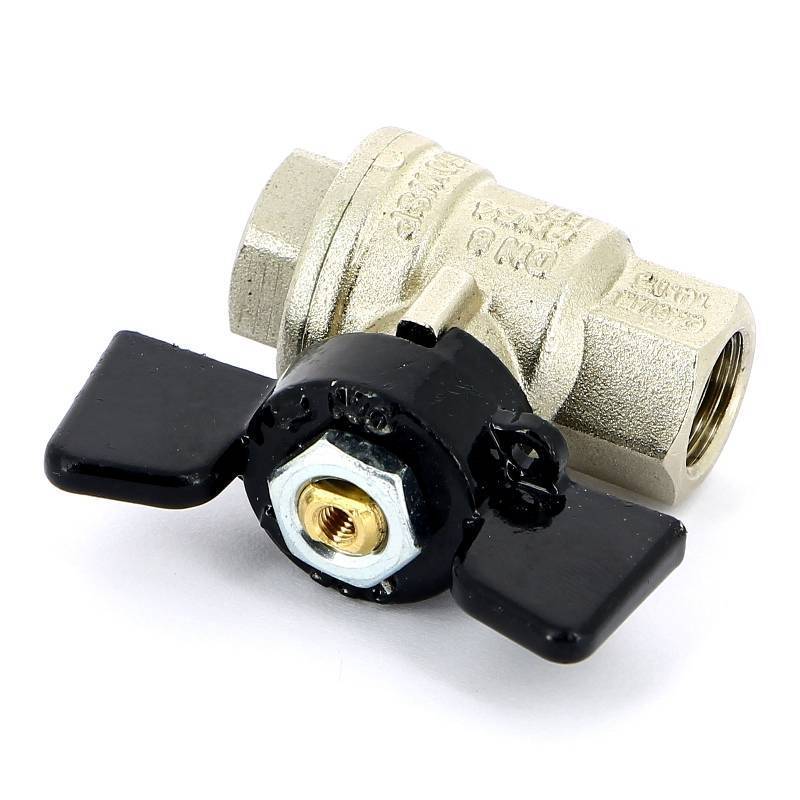 Кран шаровой Bugatti OREGON 1/4 ВВ бабочка 03020053