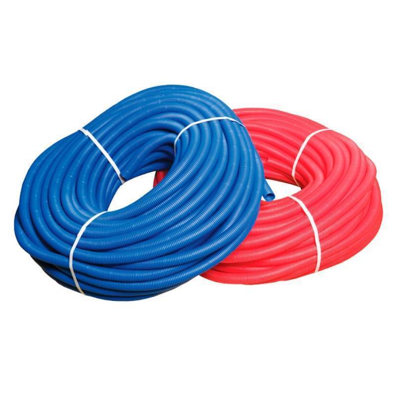 Труба гофрированная Uni-Fitt синяя 35 мм для труб 26 мм бухта 50 м 583B3505