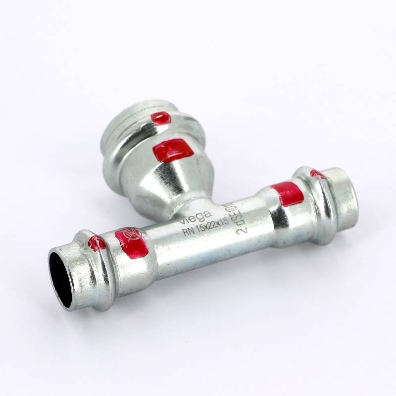 Тройник пресс Prestabo Viega 15x22x15 мм 558857