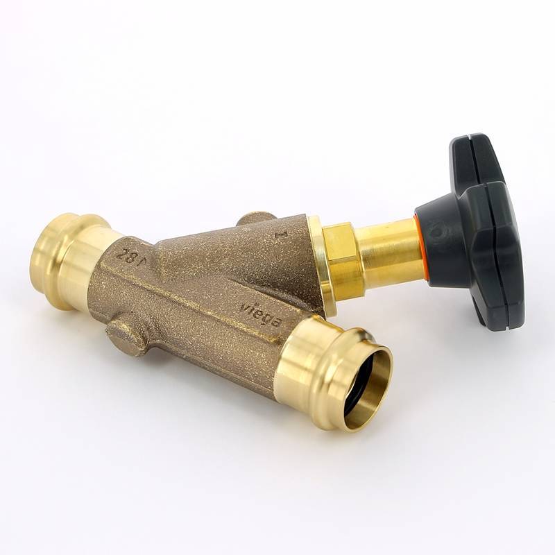 Вентиль наклонный полнопроходной Viega Easytop с SC-Contur 25 756895