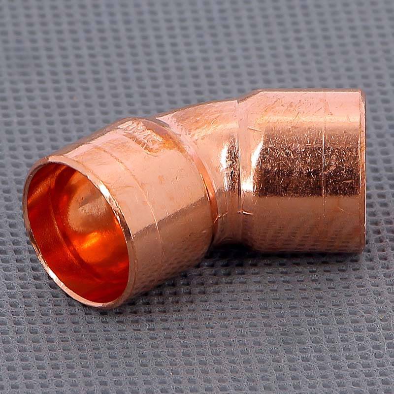 Угол двухраструбный 45 градусов пайка Viega 18 мм 101077