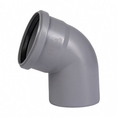 Отвод Ostendorf HTB 67° 40 мм PP RAL 7037 111130