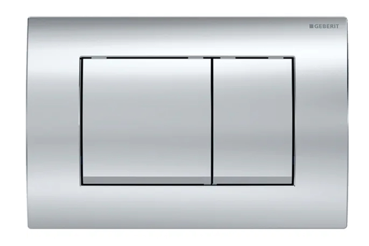 Смывная клавиша Geberit Delta30 двойной смыв глянцевый хром 115.137.21.1