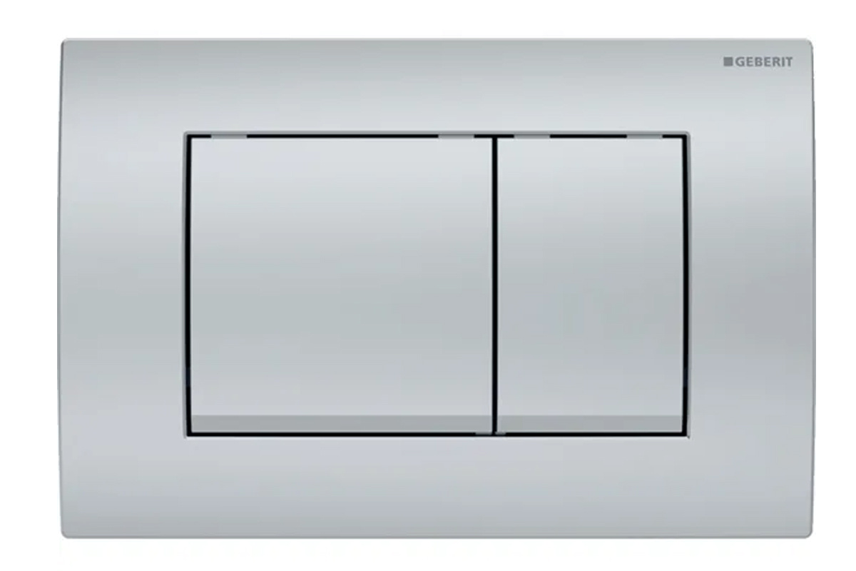 Смывная клавиша Geberit Delta30 двойной смыв матовый хром 115.137.46.1
