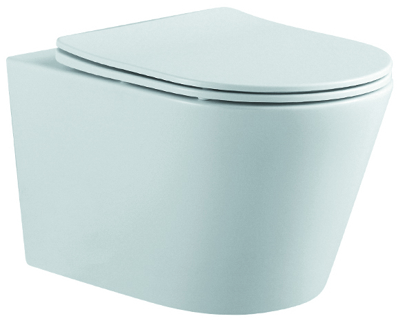 Унитаз подвесной безободковый Aquatek Вега 525х360х320 мм с сиденьем микролифт матовый белый AQ1905-MW