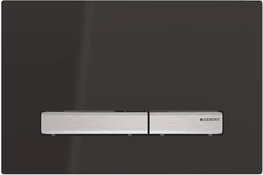 Клавиша смыва Geberit Sigma50 двойной смыв черный глянцевый 115.788.DW.2