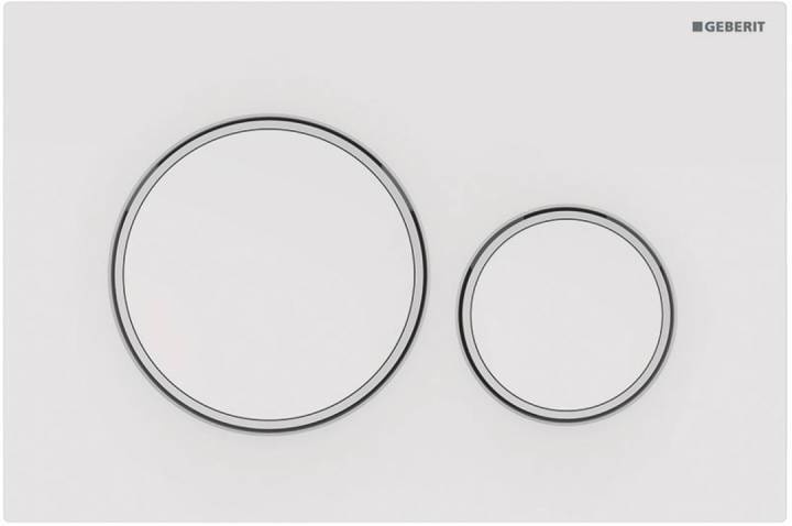 Клавиша смыва Geberit Sigma20 двойной смыв белый 115.882.11.1