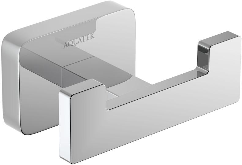 Крючок для полотенец двойной Aquanet Либра хром AQ4302CR