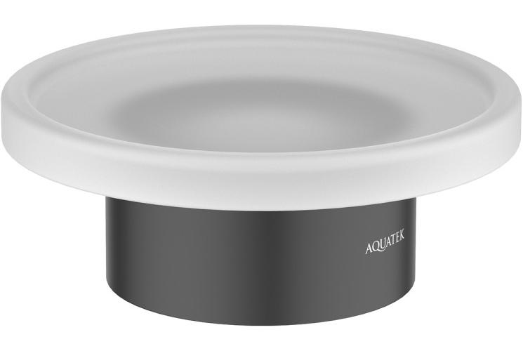 Мыльница настольная Aquatek Лира матовый черный AQ4426MB