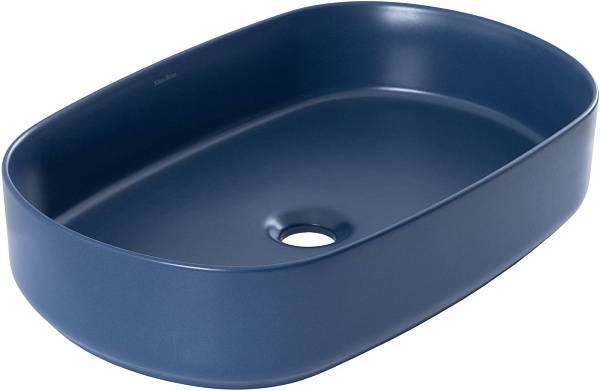 Раковина-чаша накладная Allen Brau Fantasy 55х36х12 см синяя 4.11022.ID