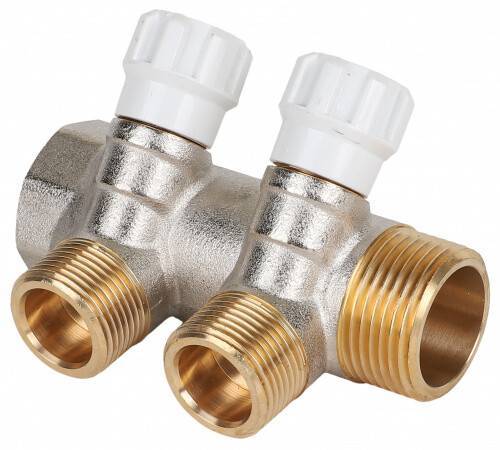 Коллектор Hogart Premium 2 выхода 1 x 3/4 EK с регулирующими вентилями MM4020605