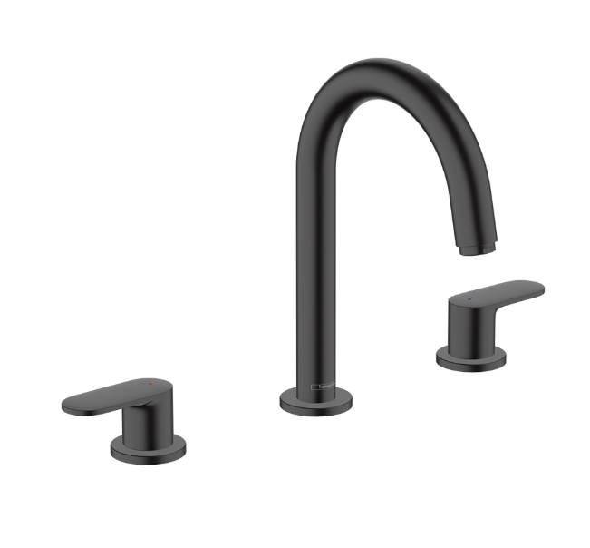 Смеситель для раковины Hansgrohe Vernis двухвентильный черный матовый 71553670