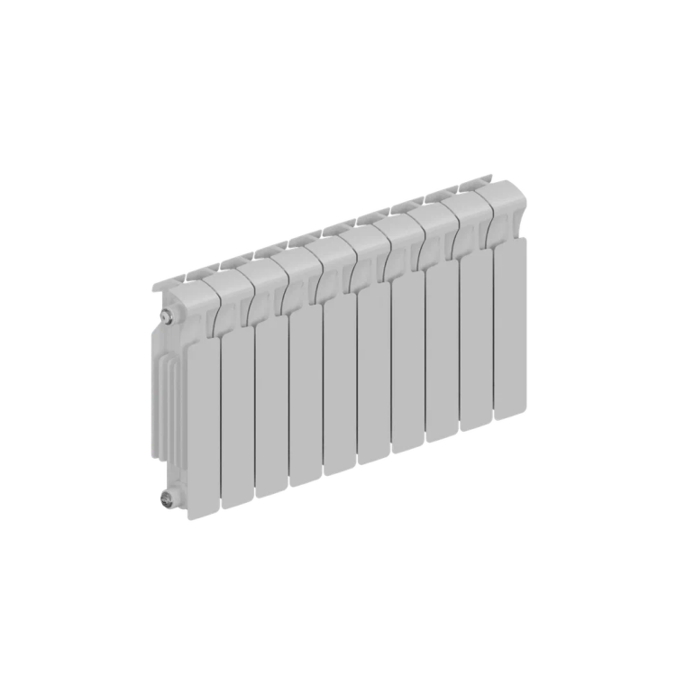 Радиатор биметаллический RIFAR MONOLIT 350 10 секций боковое подключение RAL 9016 MN-350-10