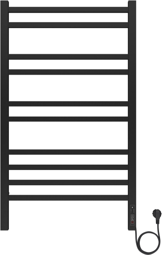 Полотенцесушитель электрический Aquatek Альтаир П10 500x900 мм черный муар AQ EL KP1090BL
