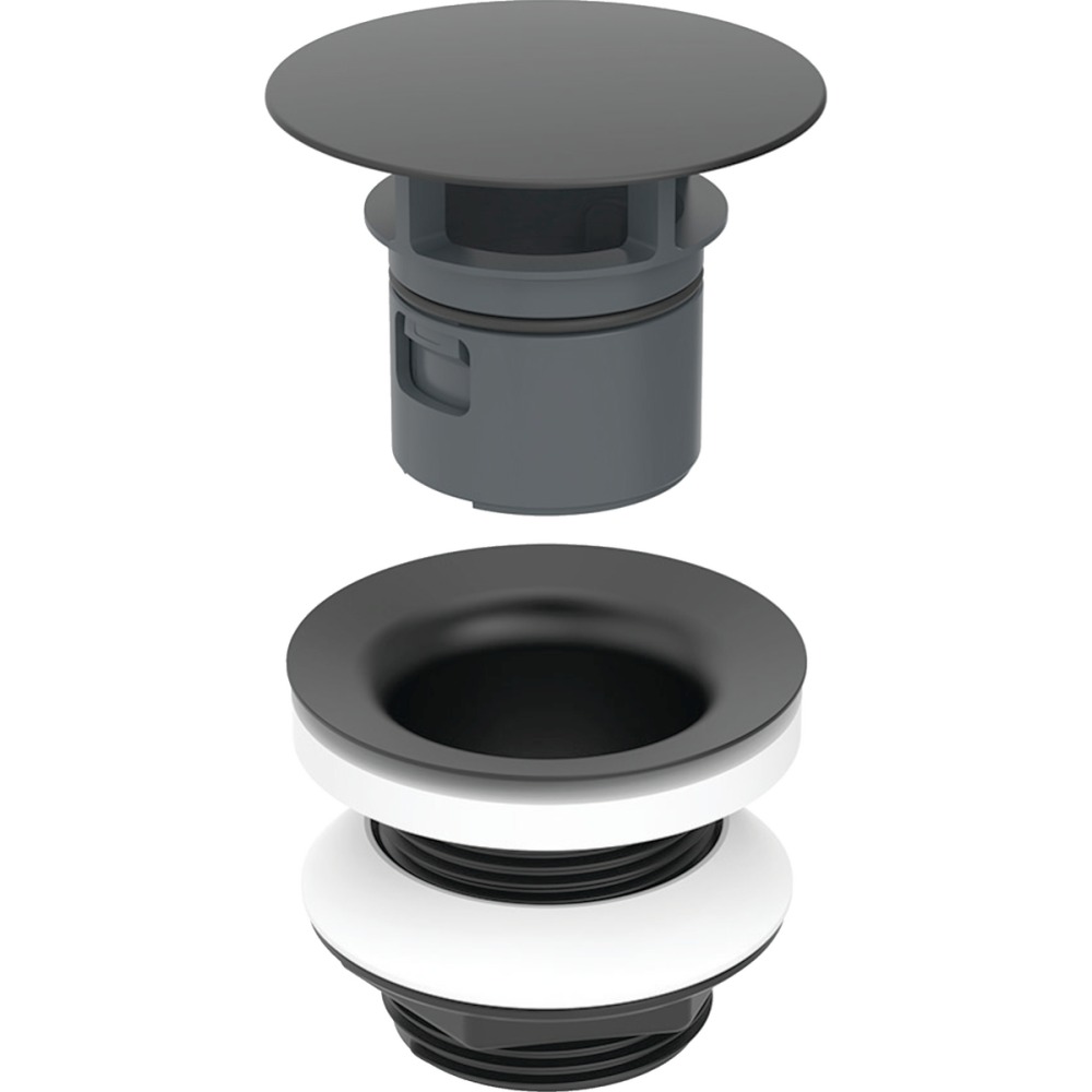 Сливной клапан Geberit со свободным стоком L=5 см черный матовый 152.050.14.1