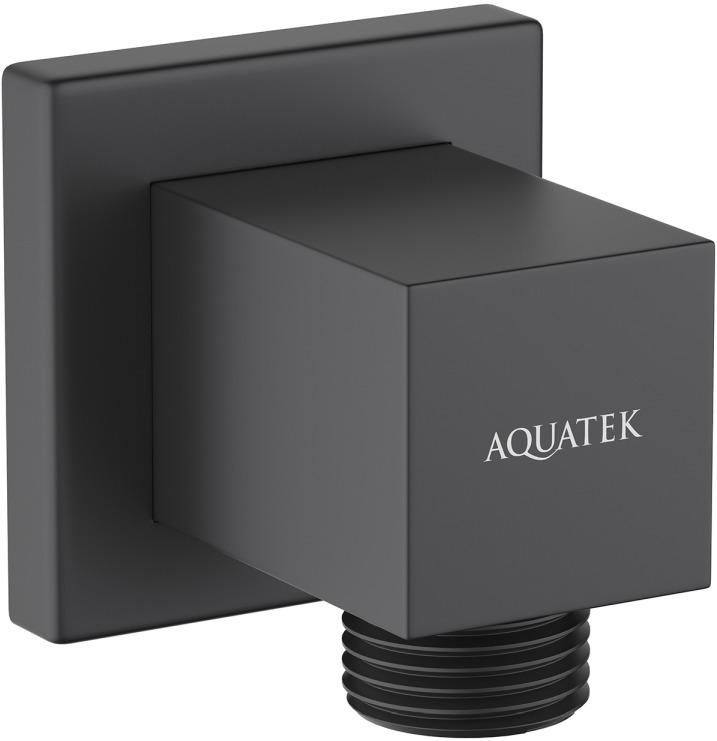 Шланговое подсоединение Aquatek матовый черный AQ2458MB