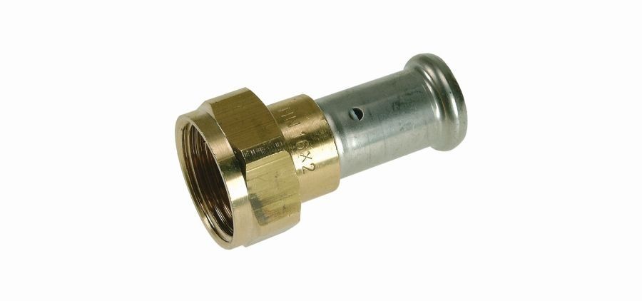 Муфта с накидной гайкой Henco 26 x 3/4 пресс латунь 26P-26Z05