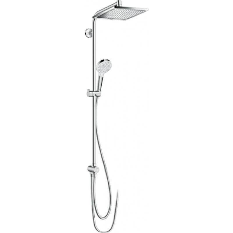 Душевая система hansgrohe Crometta E 240 1jet Showerpipe Reno EcoSmart 27289000