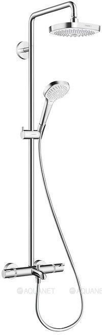 Душевая система Hansgrohe Croma Select E 180 2jet с термостатом белый/хром 27352400