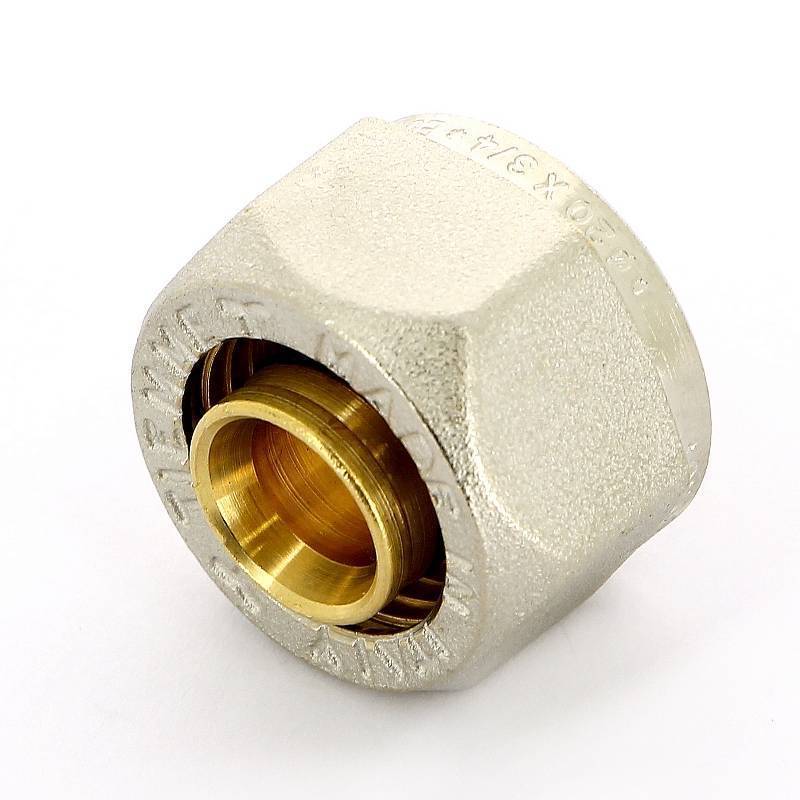 Соединитель обжимной Tiemme евроконус для металлопластиковой трубы 20(2.0)х3/4 EK 1440G0003