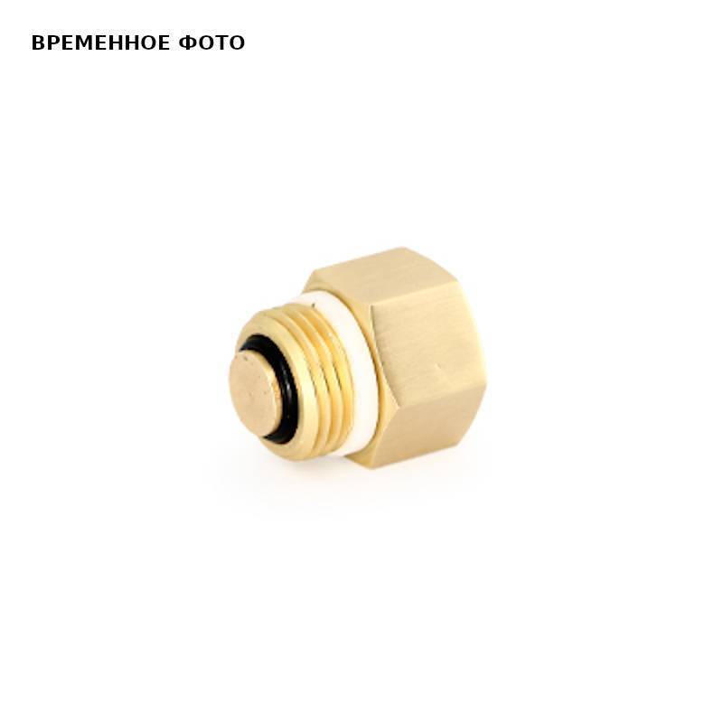 Клапан отсечной Uni-Fitt для воздухоотводчика НВ 1/2 x 3/8 никелированный 220N2100