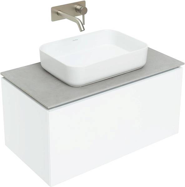 Тумба под раковину Allen Brau Infinity 85 см белый матовый 1.21002.WM