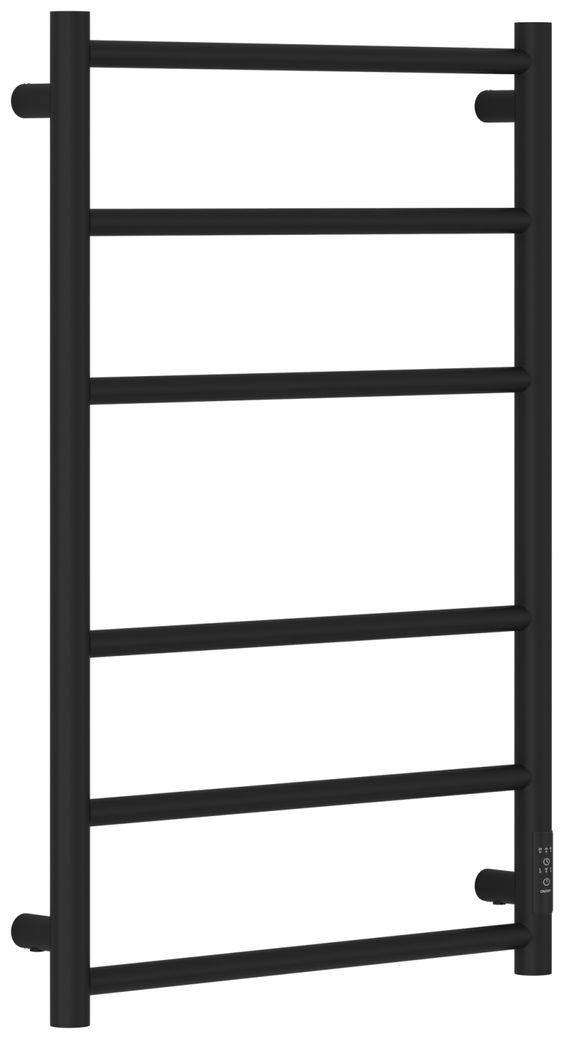 Полотенцесушитель электрический Стилье Формат 27 53.2х80 см прямая правое подключение чёрный матовый 31528-8050