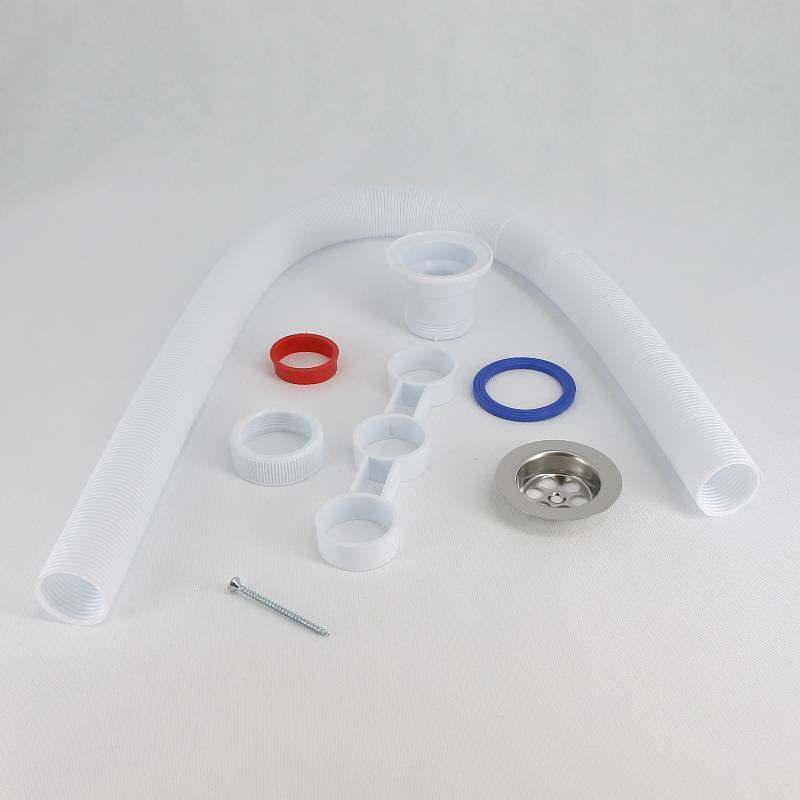 Сифон гофрированный Wirquin Эконом 1 1/2 х 38 мм чашка 70 мм 900 мм 30980132