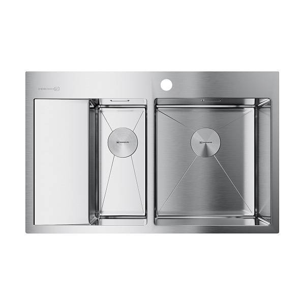 Кухонная мойка Omoikiri Akisame 78-2-IN-R 78x51 см нержавеющая сталь 4973063