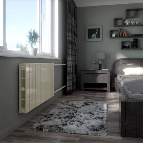 Радиатор биметаллический RIFAR SUPReMO 500 10 секций боковое подключение Айвори RS50010