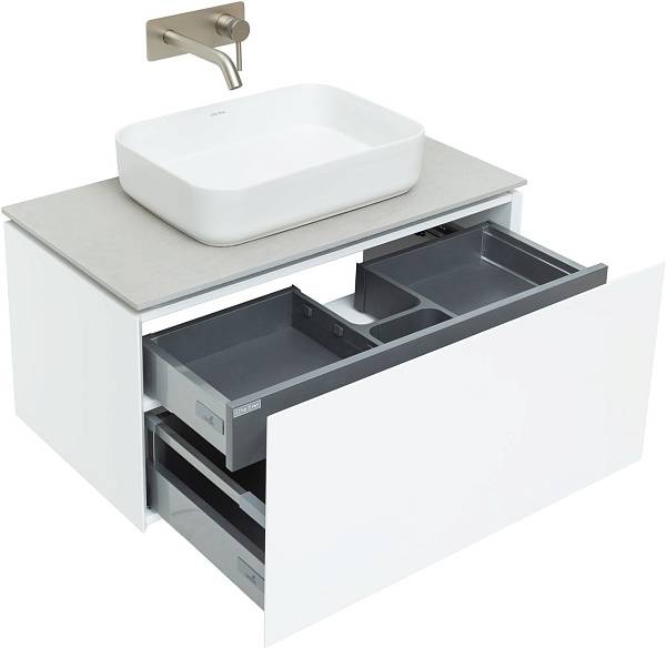 Тумба под раковину Allen Brau Infinity 85 см белый матовый 1.21002.WM