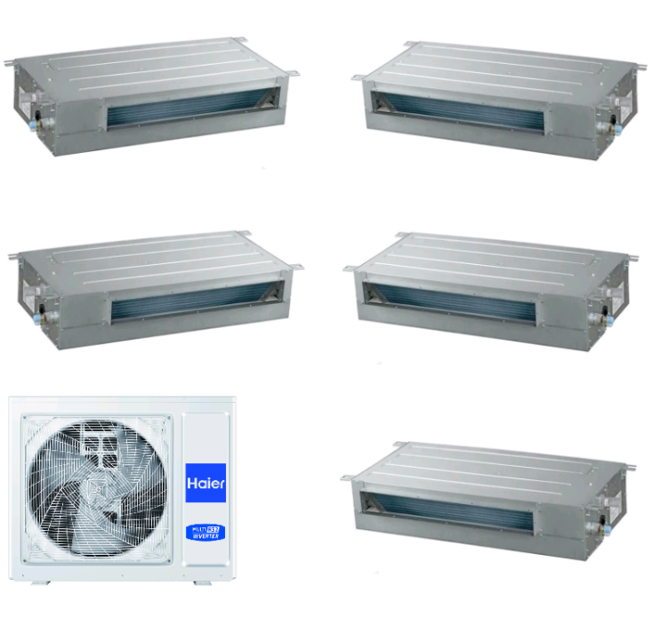 Мульти-сплит система Haier 5U90S2SS5FA / AD12SS1ERA(N)(P)-5 инверторная R32 5U90S2SS5FA / AD12SS1ERA(N)(P)-5