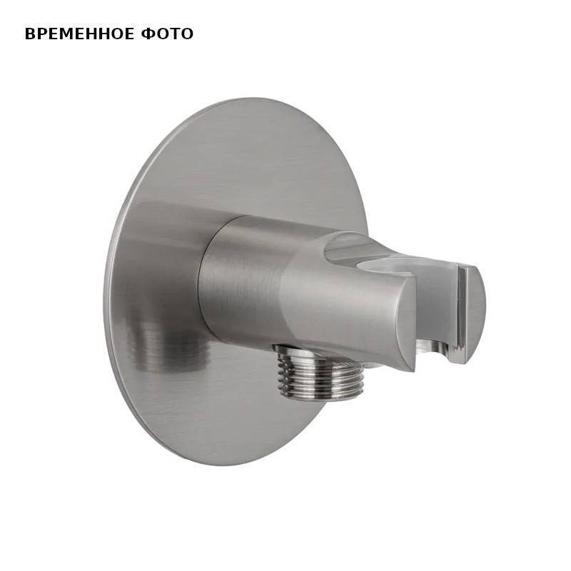 Держатель ручного душа с подводом воды Remer матовый никель 337XNP