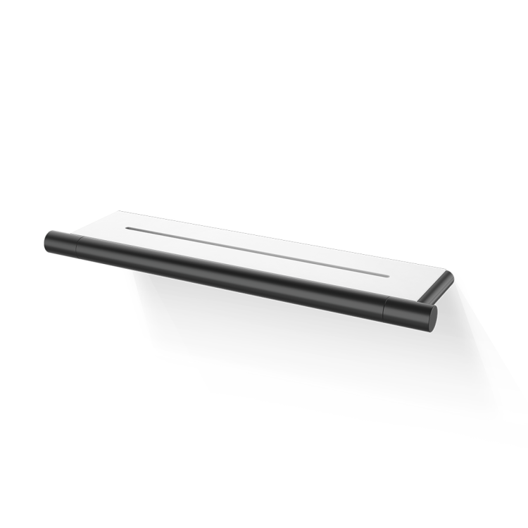 Полка Decor Walther Bar DA 350х90х20 мм черный матовый/белый 0863860