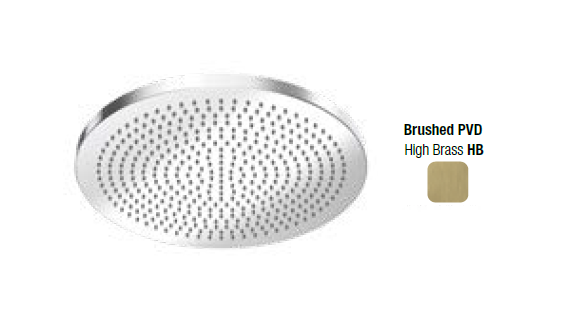 Верхний душ Almar Velvet 301x301 мм настенный/потолочный High Brass Brushed PVD HOGE044306HB