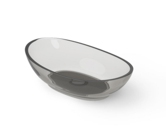 Раковина DEA Design накладная 600x350x160 мм Smoky Black DD9037600R4