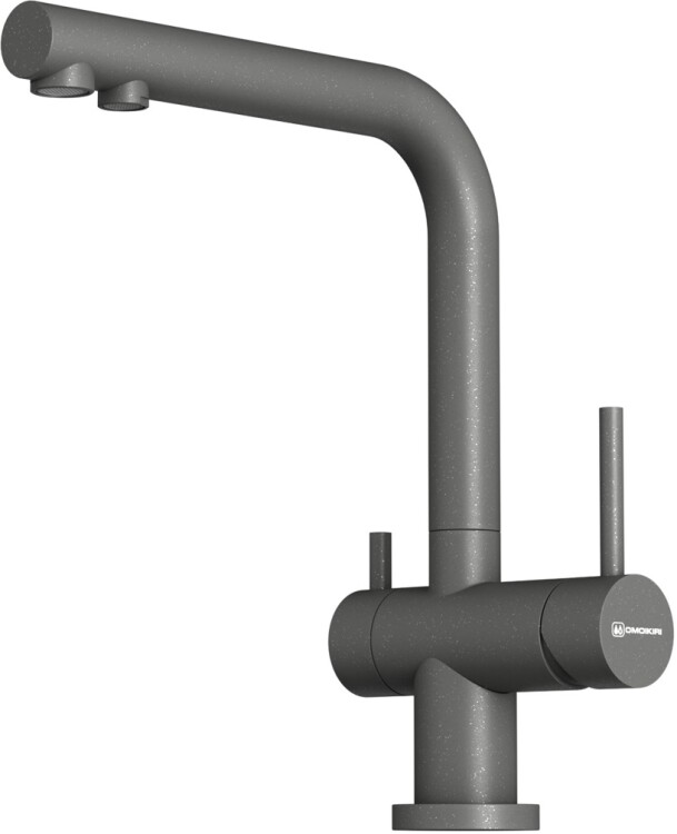 Смеситель для кухни OMOIKIRI Nagano-P под фильтр с вытяжным изливом платина 4974064