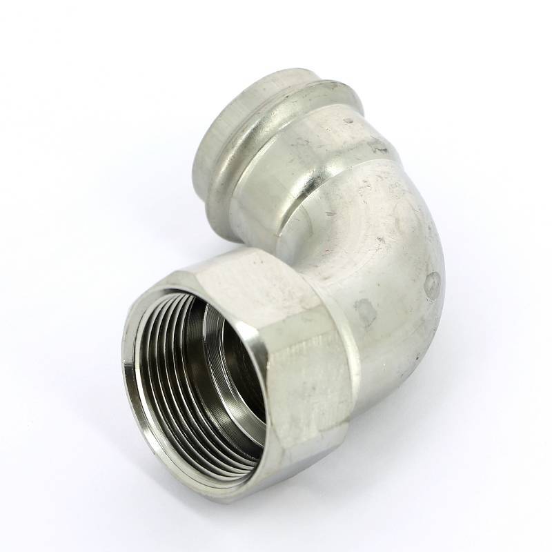 Угольник переходной Viega Sanpress Inox 90° 35х1 1/4 пресс-В нержавеющая сталь SC-Contur 437138