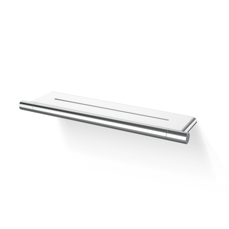 Полка Decor Walther Bar DA 350х90х20 мм хром/белый 0863800