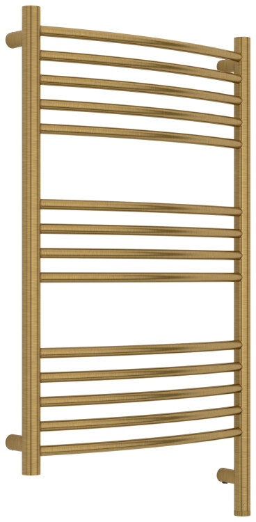 Полотенцесушитель электрический Сунержа Богема 3.1 выгнутая 800x500 мм МЭМ нижнее правое подключение латунь состаренная 05160038050