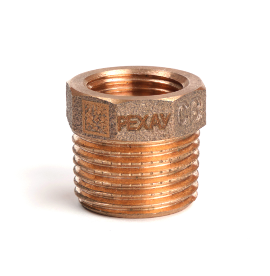 Футорка редукционная REHAU AURLINE НВ 1/2 x 3/8 красная бронза 12084881001