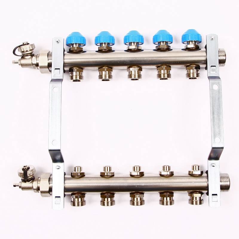 Коллекторная группа Uni-Fitt 1 x 3/4 5 выходов с балансировочными и термостатическими вентилями 456W4305